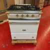 28'' Lacanche Dual Fuel Range European Style White With Brass Trim & Natural Gas (Used)