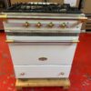 28'' Lacanche Dual Fuel Range European Style White With Brass Trim & Natural Gas (Used) - Image 2