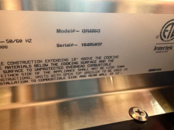48” Wolf Propane Range GR486G (Used) - Image 9