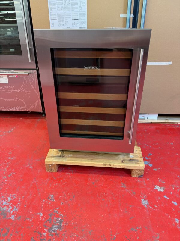 24” Subzero Under Counter Wine Storage With S/S Panel DEU2450WL (New Showroom 2022 model) - Image 2