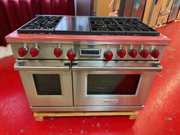 48” Wolf Dual Fuel Range DF486G (Used Natural Gas)