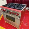 36'' Wolf Dual Fuel LP Range DF366 (Used Liquid Propane) - Image 2