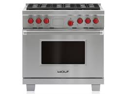 36'' Wolf Dual Fuel Range DF366 (Used Natural Gas)