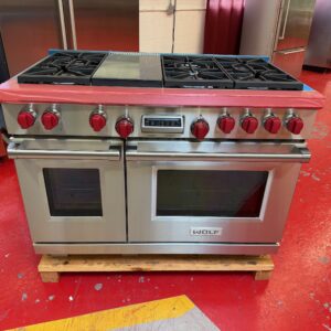 48” Wolf Dual Fuel Range DF486G (Used Natural Gas Only)
