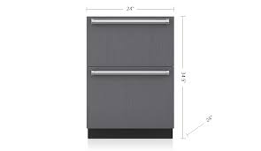 24'' Subzero Refrigerator Drawers ID24R (New)