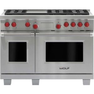 48” Wolf Dual Fuel Range DF486G (Used Liquid Propane)