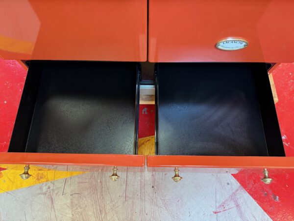 39 3/8'' Lacanche Cluny Dual Fuel Range LG1052GE Terracotta With Brass (Used) - Image 11