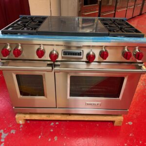 48'' Wolf Dual Fuel Range With Double Griddle DF484DG (Used)