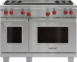 48'' Wolf Dual Fuel Range With Double Griddle DF484DG (Used)