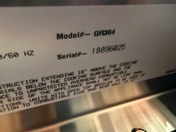 30” Wolf Gas Range GR304 (New Open Box) - Image 7