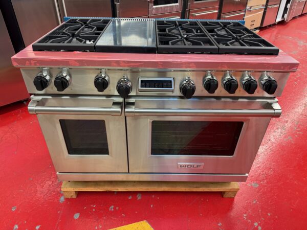 48'' Wolf Dual Fuel Range DF486G (Used Natural Gas Only) - Image 2