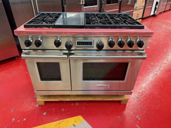 48'' Wolf Dual Fuel Range DF486G (Used Natural Gas Only)