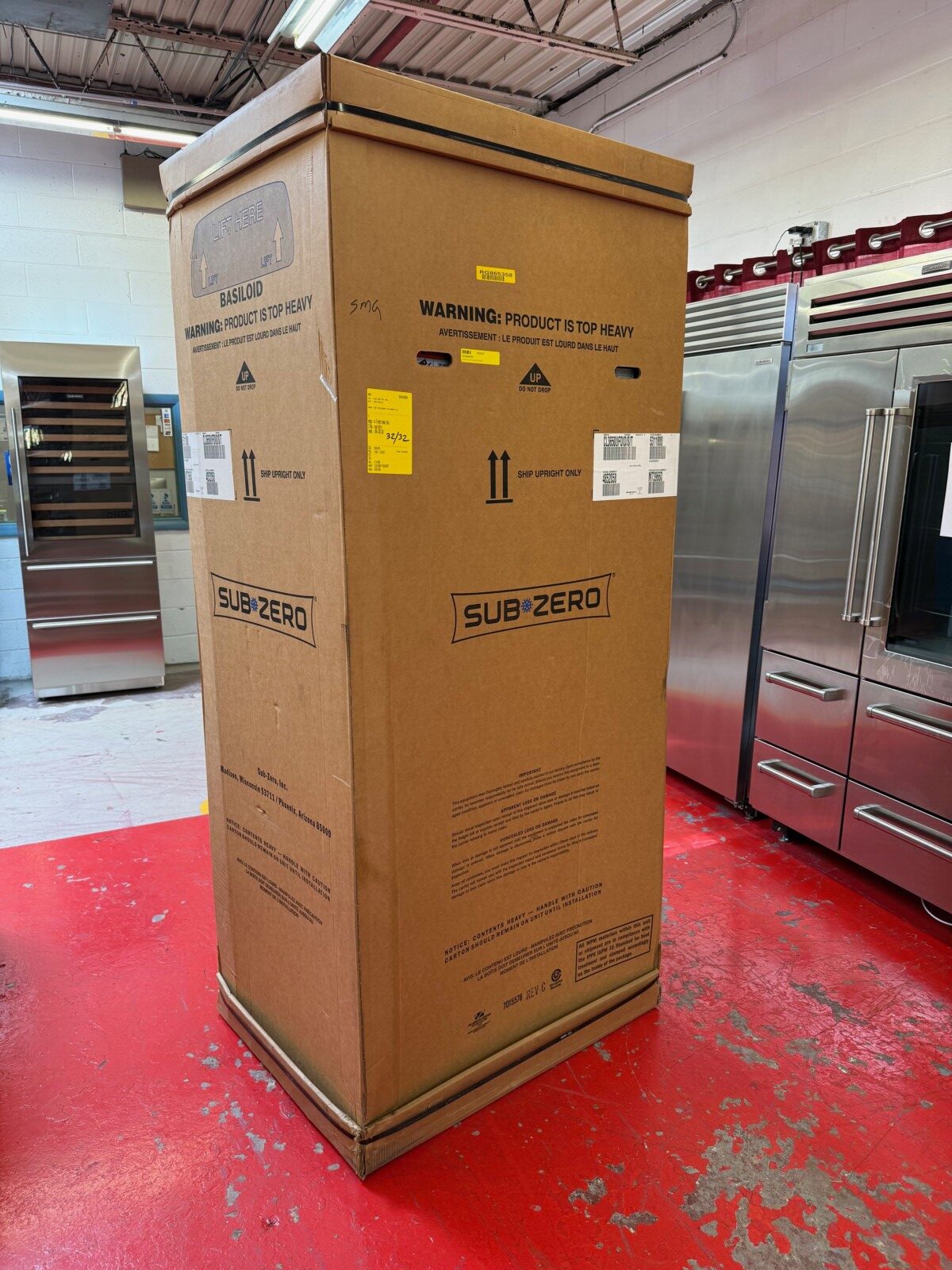 36'' Subzero Refrigerator French Door With Water Dispenser CL3650UFDIDST (New in Box)