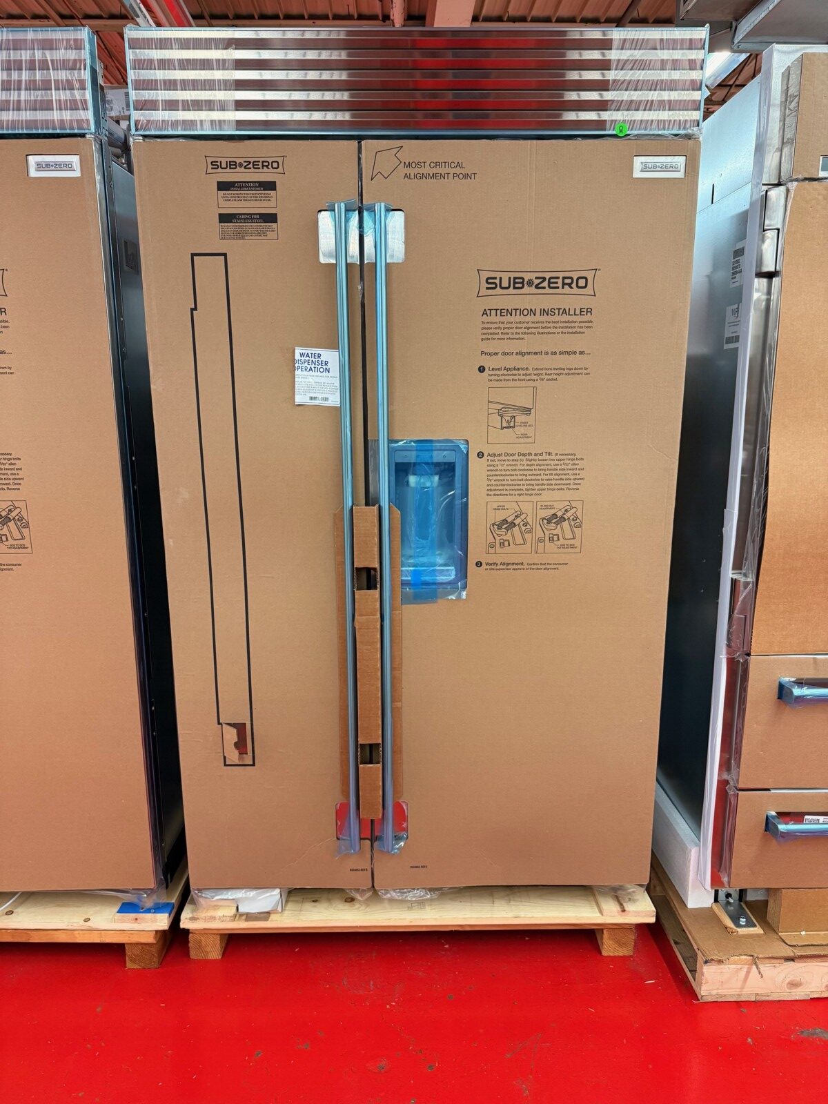 48” Subzero Refrigerator Freezer With Water Dispenser CL4850SDST (New Factory 2nd)