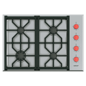 30'' Wolf Gas Cooktop CG304PS (New Factory 2nd)