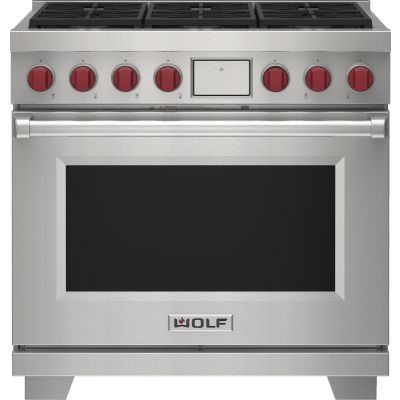 36” Wolf M Series Dual Fuel Range DF36650SP (New in Box) - Image 4