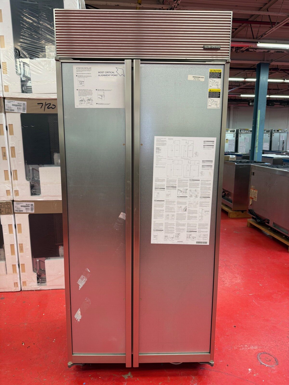 36'' Subzero Refrigerator Freezer Panel Ready BI36SO (Used 09/2018)