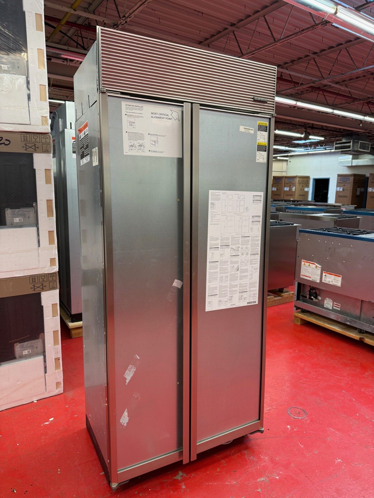 36'' Subzero Refrigerator Freezer Panel Ready BI36SO (Used 09/2018) - Image 3