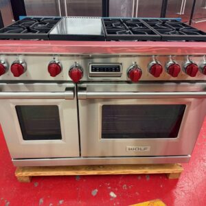48” Wolf Dual Fuel Natural Gas Range DF486G (Used)