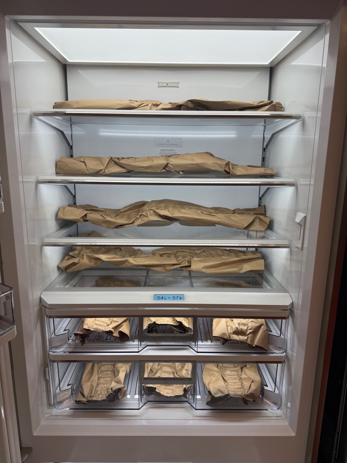 36'' Subzero Refrigerator Freezer With Water Dispenser CL3650UIDSPL (Used 09/2025) - Image 7