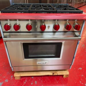 36'' Wolf Gas Range GR366 (Used Natural Gas)