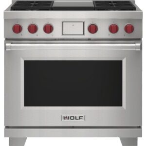 36'' Wolf Dual Fuel Range DF364G (Used & Natural Gas)