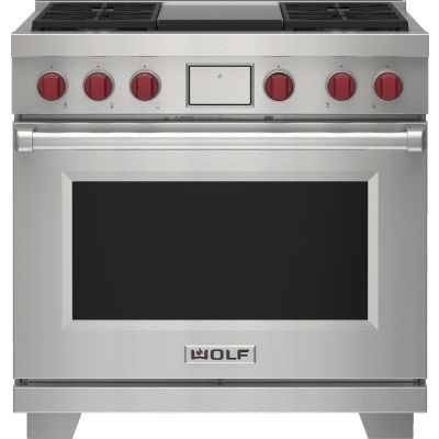 36'' Wolf Dual Fuel Range DF364G (Used & Natural Gas)