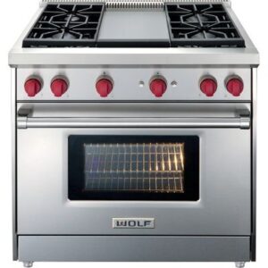 36'' Wolf Gas Range GR364G Natural Gas (Used)