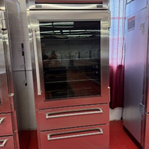 36'' Subzero Pro Refrigerator Freezer With Glass Door PRO3650GRH (Used 2022 Model)