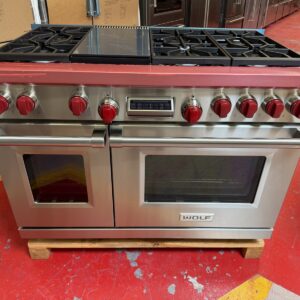 48” Wolf Dual Fuel Range DF486G (Used With Red Knobs)