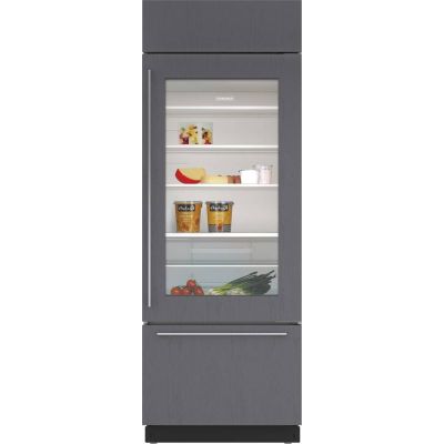 30” Subzero Refrigerator Panel Ready With Glass Door CL3050UGOR (New in Box)