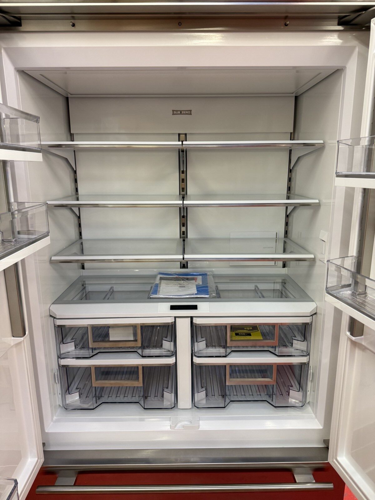 42” Subzero Refrigerator Freezer French Door With Water Dispenser CL4250UFDIDST (New Showroom Model 2024) - Image 6